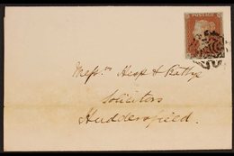 1840  (20 Oct) Entire Letter Addressed To Huddersfield, Bearing 1841 1d Red-brown 'EH' From 'black' Plate 5 Tied By Malt - Other & Unclassified