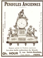 PUB PENDULES ANCIENNES   " CH. HOUR  "   1913  ( 7 ) - Clocks