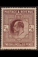 1911-13  2s6d Dark Purple Somerset House, SG 317, Never Hinged Mint, Almost Imperceptible Tiny Corner Thin. Lovely Colou - Unclassified