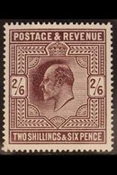 1911-13  2s6d Dark Purple Somerset House, SG 317, Never Hinged Mint, Almost Imperceptible Tiny Corner Thin. Lovely Colou - Non Classificati