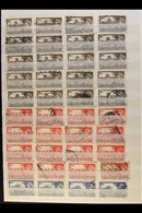 1952-60 WILDING COMMERCIAL PERFINS COLLECTION.  A Most Interesting Assembly Presented On Stock Book Pages, We See An Ext - Altri & Non Classificati