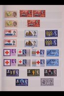 1957 - 1970 COMMEMORATIVES INCLUDING PHOSHORS.  A Collection With All The Commem Sets From 1957 Scouts To 1970 Philympia - Andere & Zonder Classificatie