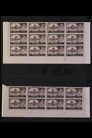 1959-68 CASTLES RE-ENTRIES.  2s6d Black-brown RE-ENTRY (SG Spec T5c) Within Corner Cylinder Number '9A' BLOCK Of 12, And - Andere & Zonder Classificatie