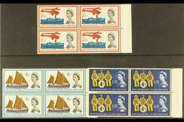 1963  Lifeboat Congress Ordinary And Phosphor Sets (SG 639/41p) In Never Hinged Mint Marginal BLOCKS OF FOUR. (6 Blocks  - Autres & Non Classés