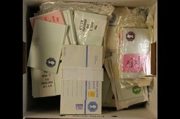 1970s-80's POSTAL STATIONERY ACCUMULATION.  A Small Box Filled With Unused Aerogramme & Postal Stationery Pre-paid Envel - Altri & Non Classificati