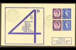 1965  (16th August) Wilding Definitive 3d X 2 Plus 1d X 2 Se-tenant Booklet Pane Display FDC, Castletown (Isle Of Man) C - FDC