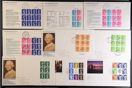 1972-2002 PRESTIGE PANE FDC COLLECTION  A Small Selection Of Prestige Booklet Pane Issues On First Day Covers With Good  - FDC