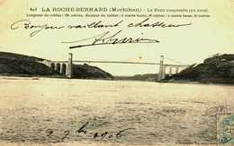 56....morbihan...la Roche Bernard....le Pont Suspendu - La Roche-Bernard