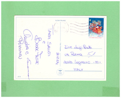 2004 FINLAND - SUOMI LAPLAND POSTCARD WITH 1 STAMP TO ITALY - Briefe U. Dokumente