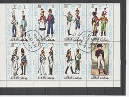 AJMAN  (Arabie Du SUD-EST) - NAPOLEON 1er Et Uniformes De L'armée Napoléonienne - Napoleon