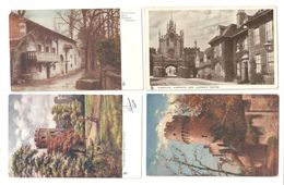 FOUR Warwick All Raphael Tuck POSTCARDS ALL UNUSED - Warwick