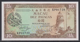 Macau 10 Patacas 26.-27.11.1988 UNC - Macau
