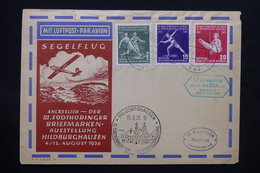 ALLEMAGNE - Enveloppe Illustré Aviation De Meiningen En 1956 , Affranchissement Plaisant - L 27977 - Cartas