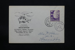 SUÈDE - Enveloppe Transportée Par Hélicoptère En 1952 - L 27982 - Briefe U. Dokumente