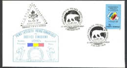 7267FM- FIRST ROMANIAN ARCTIC EXPEDITION, TH. NEGOITA AND C-TIN RUSU, BYLOT ISLAND, SPECIAL COVER, 1992, ROMANIA - Arctische Expedities