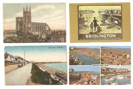 FOUR BRIDLINGTON POSTCARDS ONE IS A NOSTALGA REPRODUCTION - Other & Unclassified