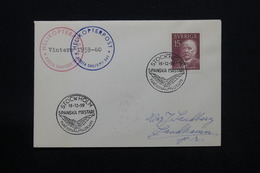 SUÈDE - Enveloppe Transportée Par Hélicoptère En 1959 - L 27995 - Lettres & Documents