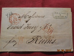 Lettre De 1866 à Destination De Reims - Brieven En Documenten