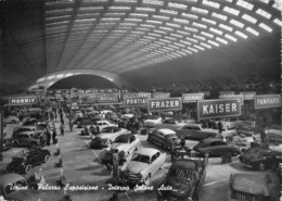0428 "TORINO - PALAZZO ESPOSIZIONE - INTERNO SALONE AUTO"  CART. ORIG. SPED. 1954 - Expositions