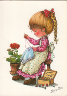Mary May  - Petite Fille Qui Brode - Other Illustrators