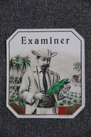 Etiquette - Tabac " EXAMINER ". - Other & Unclassified