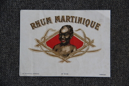 Etiquette - RHUM MARTINIQUE, Vieux Rhum. - Rhum