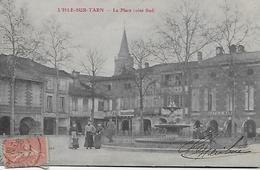 CPA - L'Isle-Sur-Tarn - La Place (Côté Sud). - Lisle Sur Tarn