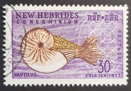 1963 Local Flora And Fauna, Nautilus, New Hebrides,  *,**, Or Used - Oblitérés