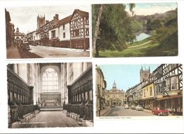 FOUR LUDLOW SHROPSHIRE POSTCARDS - Shropshire