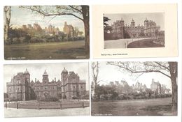 FOUR ASTON HALL STATELY HOME COUNTRY HOUSE WARWICKSHIRE POSTCARDS - Birmingham