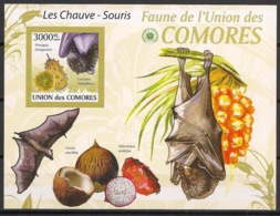 Comores - 2009 - Bloc BF N°Yv. 196 - Chauve-souris - Non Dentelé / Imperf. Neuf Luxe ** / MNH / Postfrisch - Cote YT 21€ - Fledermäuse