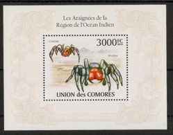 Comores - 2009 - Bloc BF N°Yv. 267 - Araignées - Neuf Luxe ** / MNH / Postfrisch - Cote YT 21€ - Spinnen