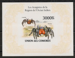 Comores - 2009 - Bloc BF N°Yv. 267 - Araignées - Non Dentelé / Imperf.  - Neuf Luxe ** / MNH / Postfrisch - Cote YT 21€ - Spiders