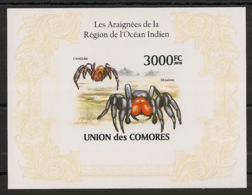 Comores - 2009 - Bloc BF N°Yv. 267 - Araignées - Non Dentelé / Imperf.  - Neuf Luxe ** / MNH / Postfrisch - Cote YT 21€ - Araignées