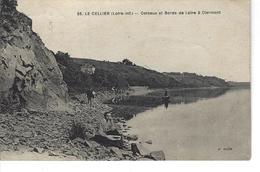 44 - LE CELLIER - Belle Vue Animée Des Coteaux Et Bords De Loire à CLERMONT - ( Pêcheurs à La Ligne , Barque ) - Le Cellier