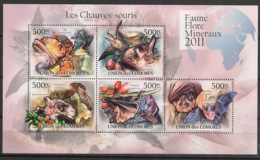 Comores - 2011 - N°Yv. 2155 à 2159 - Chauve Souris - Neuf Luxe ** / MNH / Postfrisch - Bats