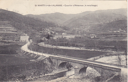 CPA 07 @ SAINT MARTIN DE VALAMAS - Quartier D'Amarnas , Le Moulinage En 1911 - Saint Martin De Valamas