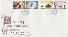 Enveloppe  FDC  1er  Jour   JERSEY    EUROPA    1981 - 1981