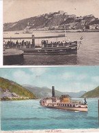 ALLEMAGNE/SUISSE Lot 6 Cpa BATEAUX De Fleuves: Coblenz, Koenig Karl, Stadt Bregenz, Stadt Zurich,Jungfrau, Scorpione(?) - Transbordadores