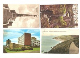 FOUR ABERYSTWYTH CARDIGANSHIRE WALES POSTCARDS - Cardiganshire