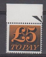 Great Britain 1973 Postage Due 1v (+margin) ** Mnh (42502) - Tasse