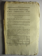 BULLETIN DES LOIS De 1831- NAVIGATION CANAL CANAUX AVANCEMENT GENDARMERIE GENDARME REVOLUTION DE JUILLET OCTROI PARIS - Gesetze & Erlasse