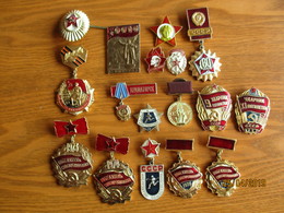 USSR RUSSIA SUPERB LOT OF COMMUNIST MEDALS BADGES LENIN    , O - Russland