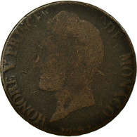 Monnaie, Monaco, Honore V, 5 Centimes, Cinq, 1837, Monaco, TB, Cast Brass - 1819-1922 Onorato V, Carlo III, Alberto I