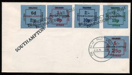 GREAT BRITAIN GB 1971 POSTAL STRIKE MAIL INTERNATIONAL EMERGENCY STRIKE LETTER SERVICE (ALLAN GRANT) SOUTHAMPTON 20/1/71 - Cinderella