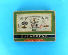 ED. LAURENS ... MANUF. DE EGYPTIENNES CIGARETTES ... Beautifull Antique Tin Box * Larger Size * Cigarette Zigaretten - Empty Tobacco Boxes