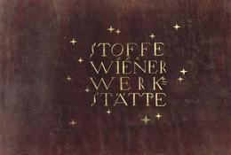 Wiener Werkstätte Firmenschild Aus Leder Der WW Stoffabteilung Entwurf Peche, Dagobert Mit Goldener Aufschrift Und Stern - Sonstige & Ohne Zuordnung