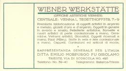 Wiener Werkstätte Werbekarte Niederlassung Italien I- - Sonstige & Ohne Zuordnung