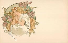 Mucha, Alfons Frau Jugendstil I-II Art Nouveau - Mucha, Alphonse