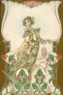 Jugendstil - FRAU Prägelitho (Ser 35) I-II Art Nouveau - Sonstige & Ohne Zuordnung